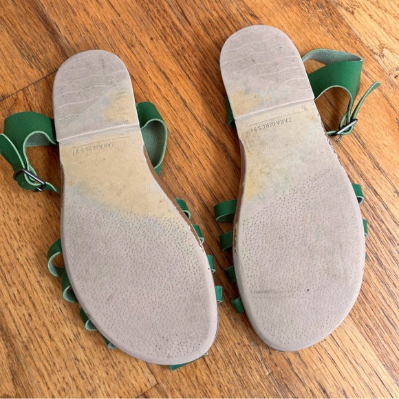 Zara Kids Green Strappy Sandals - Picture 4 of 6
